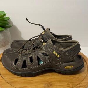 Teva Brown Fisherman Sandals Men’s 7 Outdoor Trail Hiking Shoe Water Resistant